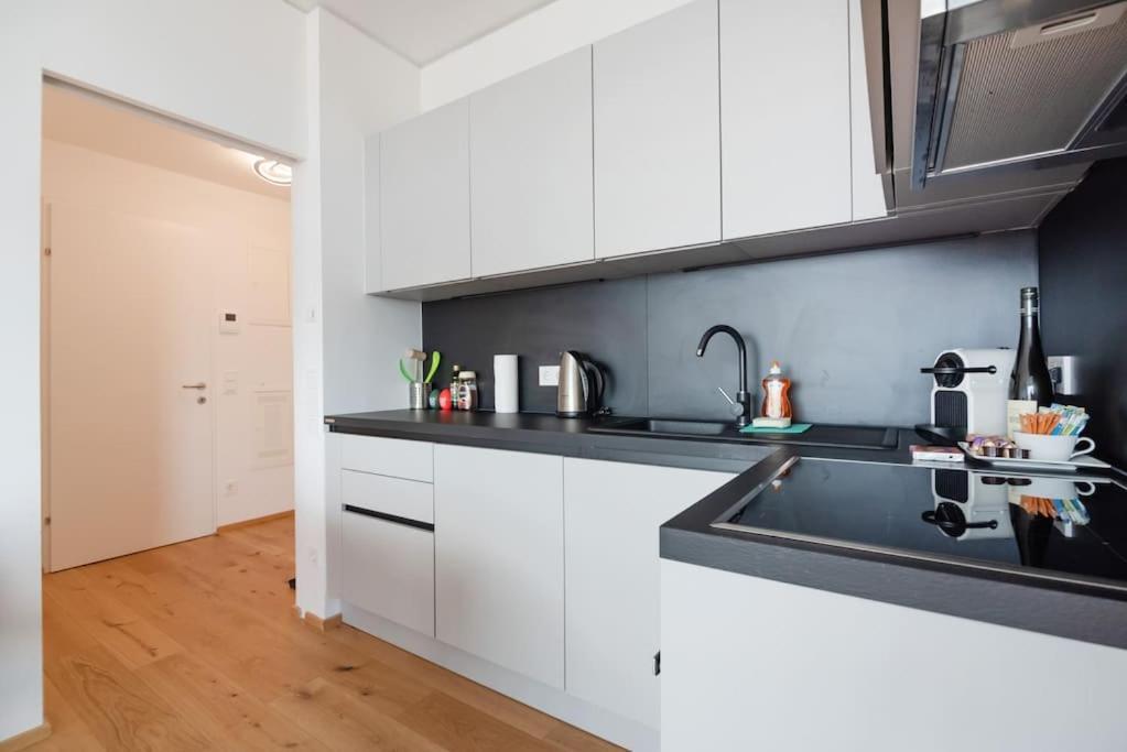 Hoch Hinaus, Neu Und Stilvoll Mit Pool Am Dach Apartment Vienna Exterior photo